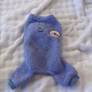 Cozy Blue Fleece Dog Sweater